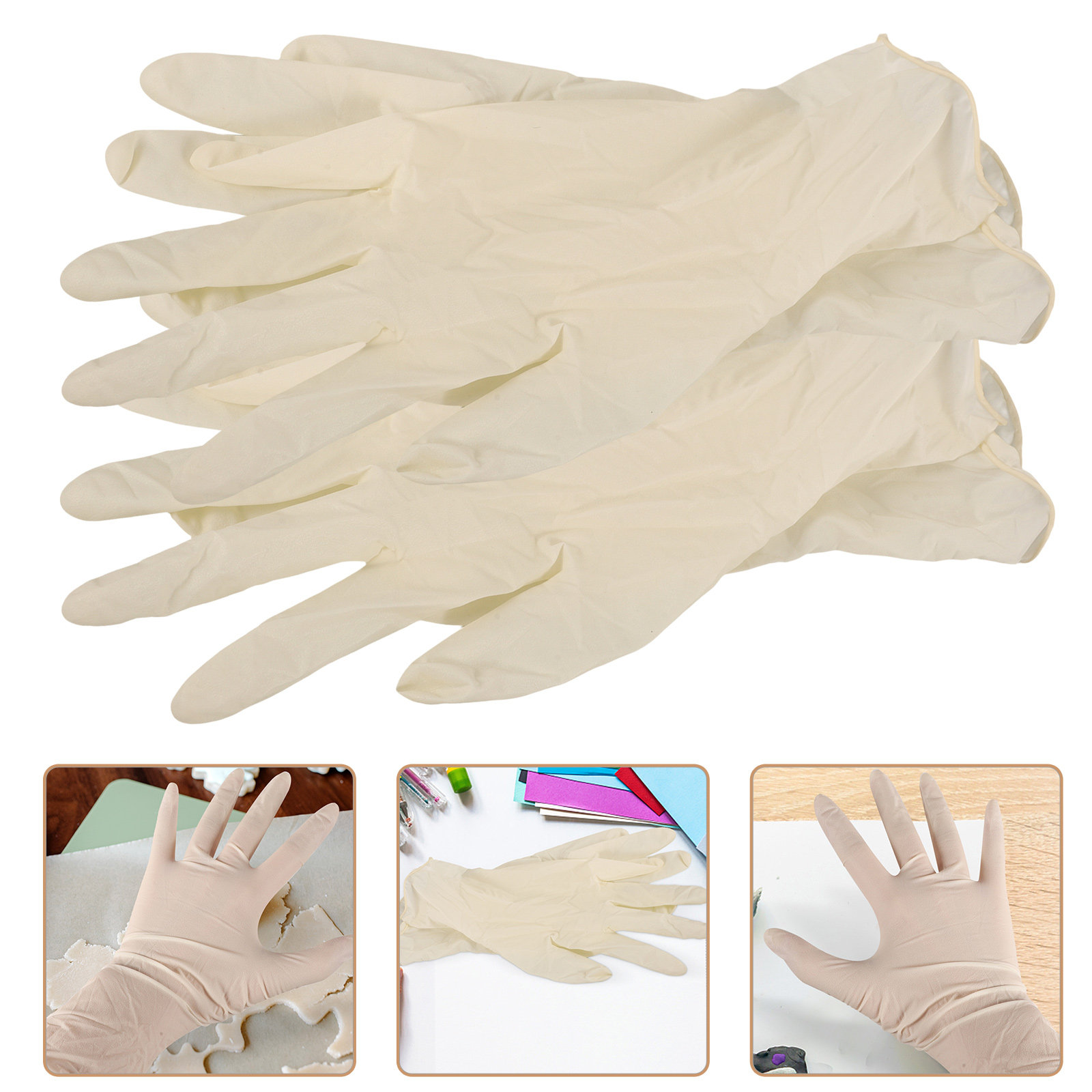 Latex Disposable Glove - 20Pcs Small Size Disposable Latex Gloves