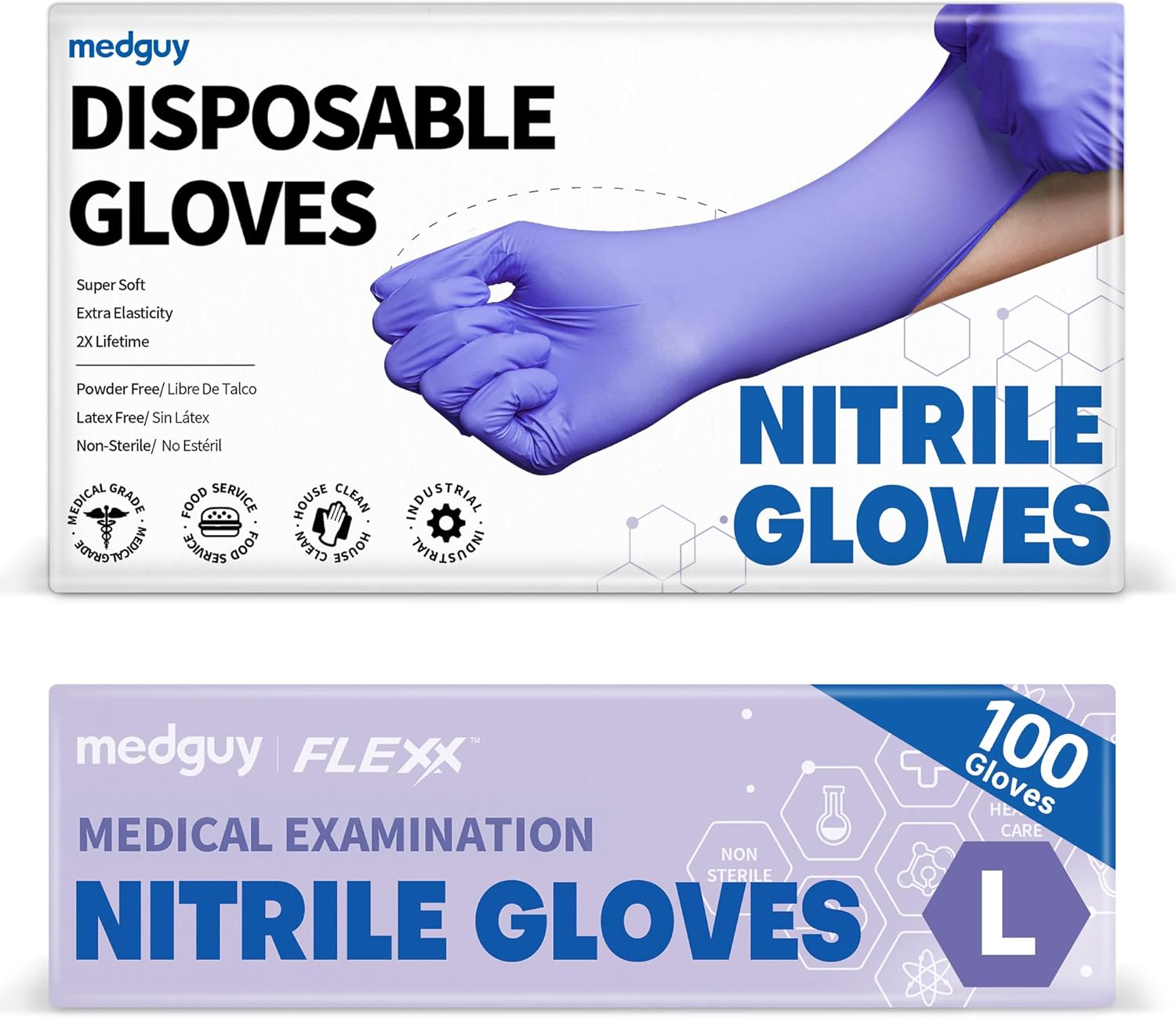 Exam Glove Nitrile - Nitrile Exam Gloves, 4 Mil Powder-Free