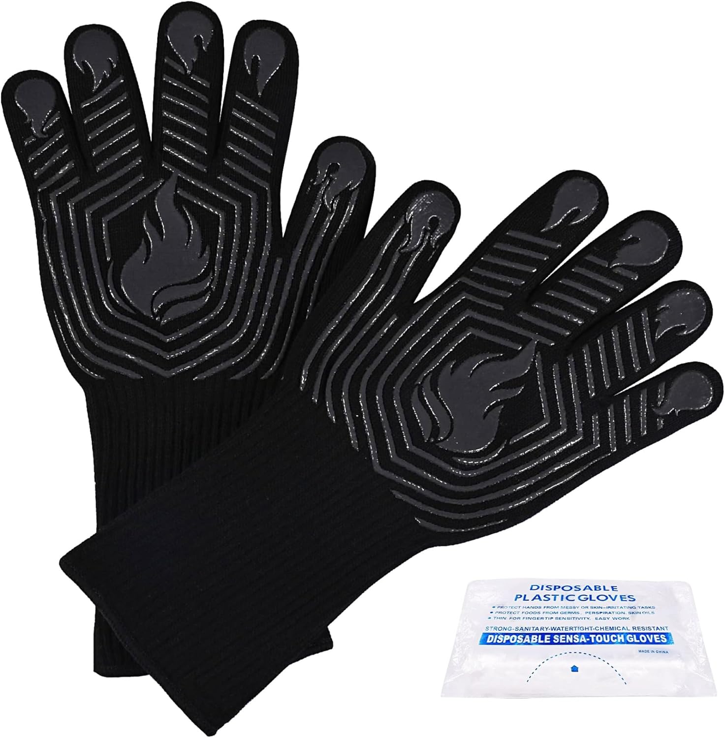 Heat Resistant Glove - 1472°F Heat Resistant BBQ Gloves, Non-Slip