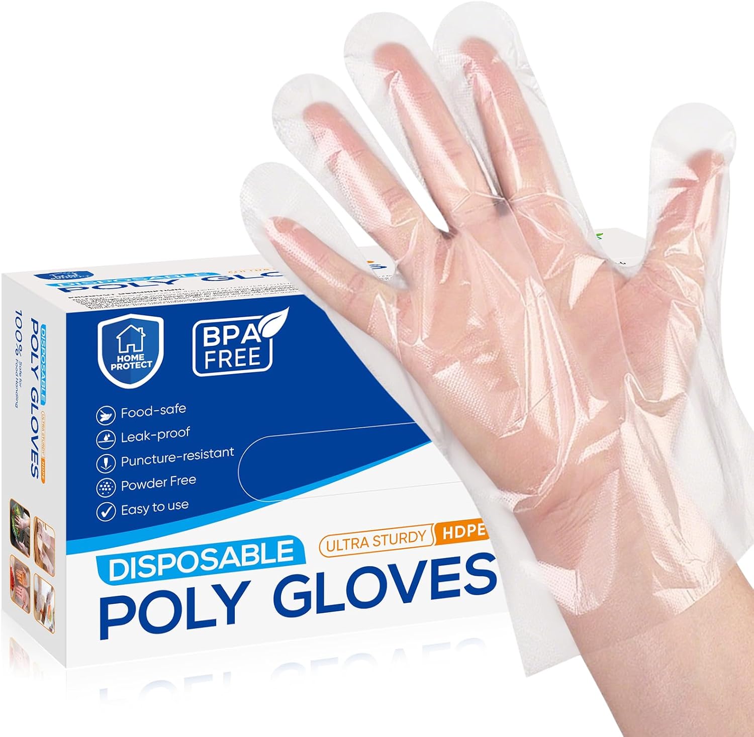 Latex Disposable Glove - 500 Pcs Disposable Food Prep Gloves
