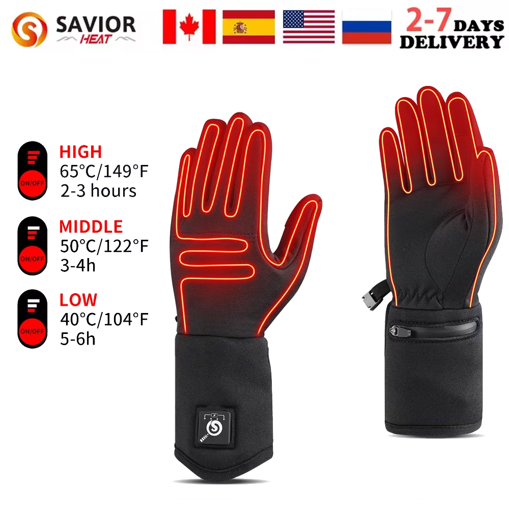 Heat Resistant Glove - Savior Heated Waterproof Windproof Motorcycle Gloves