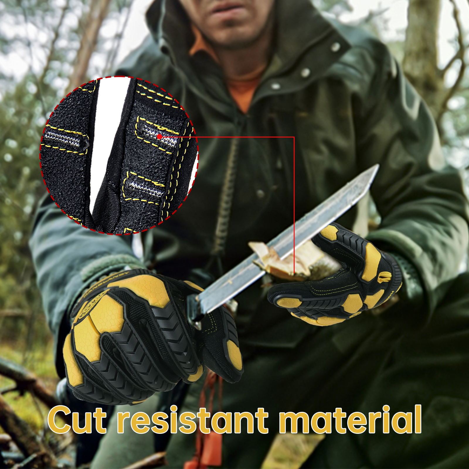 Heavy Duty Work Gloves, Cut 6  - مراجعة Work Glove Impact وسعره