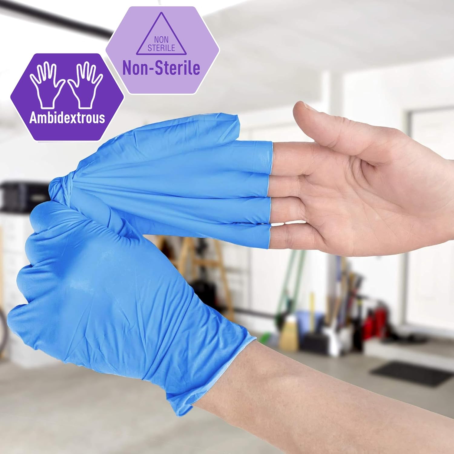 Nitrile/Vinyl Blend Exam Glove - مراجعة Latex Disposable Glove وسعره