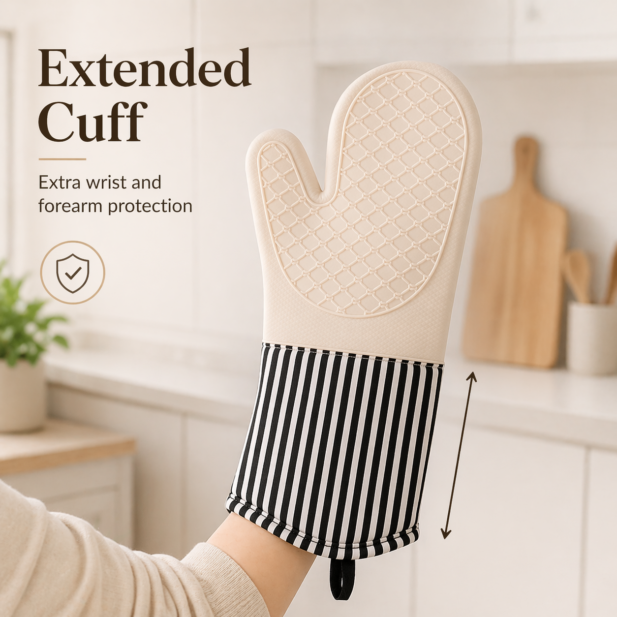 Extra Long Professional Silico - مراجعة Oven Mitt Silicone وسعره