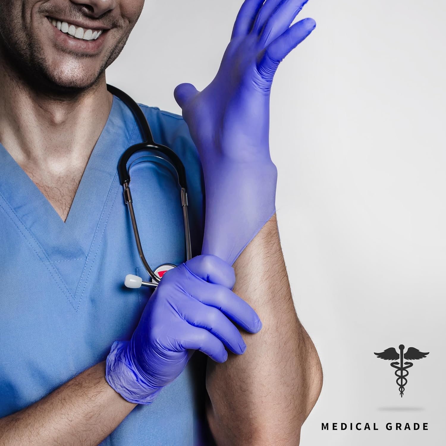 Nitrile Exam Gloves, 4 Mil Pow - مراجعة Exam Glove Nitrile وسعره