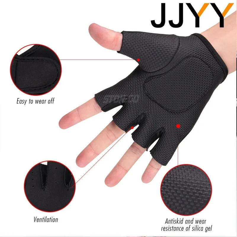 Breathable Half Finger Anti Sl - مراجعة Workout Glove Gym وسعره