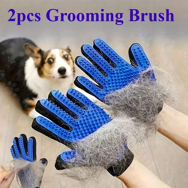 Pet Gloves Cat Grooming Gloves - مراجعة Rubber Glove Cleaning وسعره