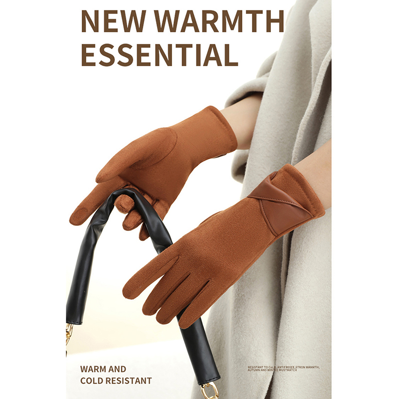 1 Pair Suede Gloves For Women  - مراجعة Leather Driving Glove وسعره