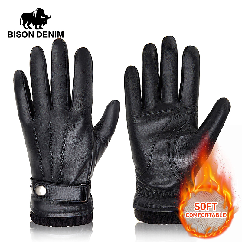 BISON DENIM Men's Sheepskin Gl - مراجعة Leather Driving Glove وسعره