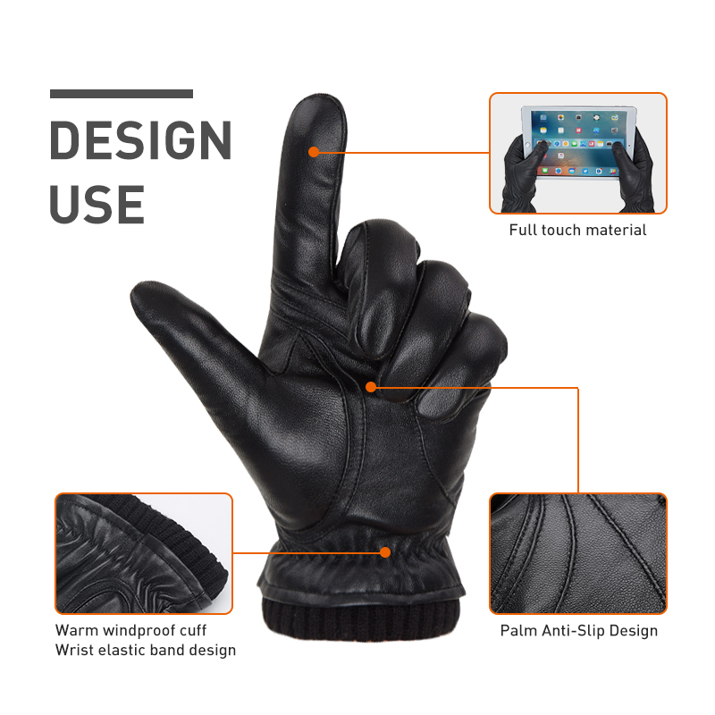 BISON DENIM Men's Sheepskin Gl - مراجعة Leather Driving Glove وسعره