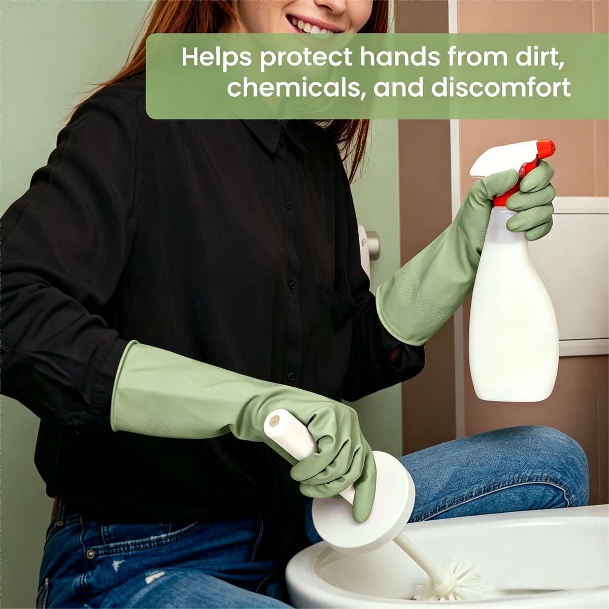 4 Pairs Medium Size Reusable R - مراجعة Dish Glove Rubber وسعره