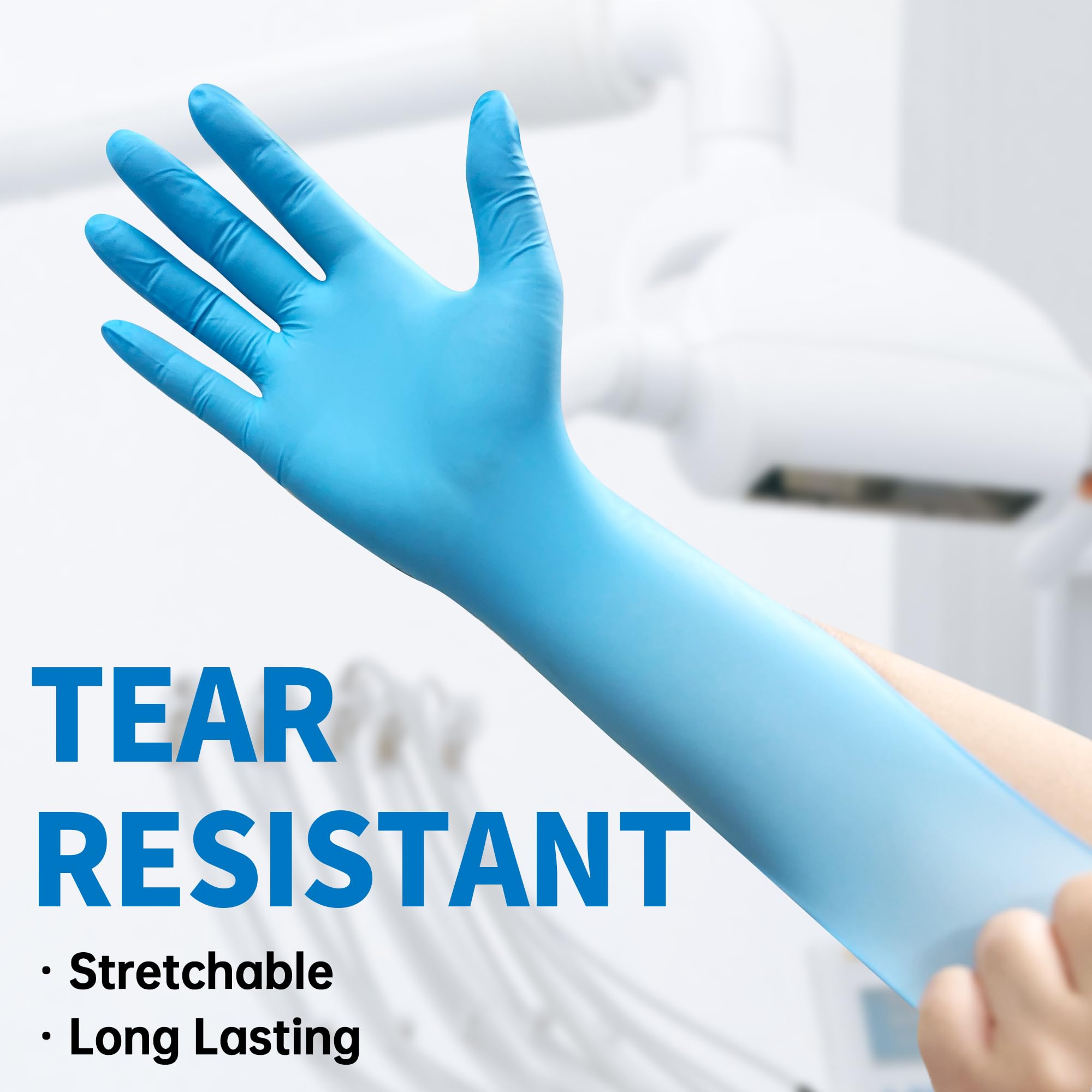 Blue Nitrile Disposable Exam G - مراجعة Exam Glove Nitrile وسعره