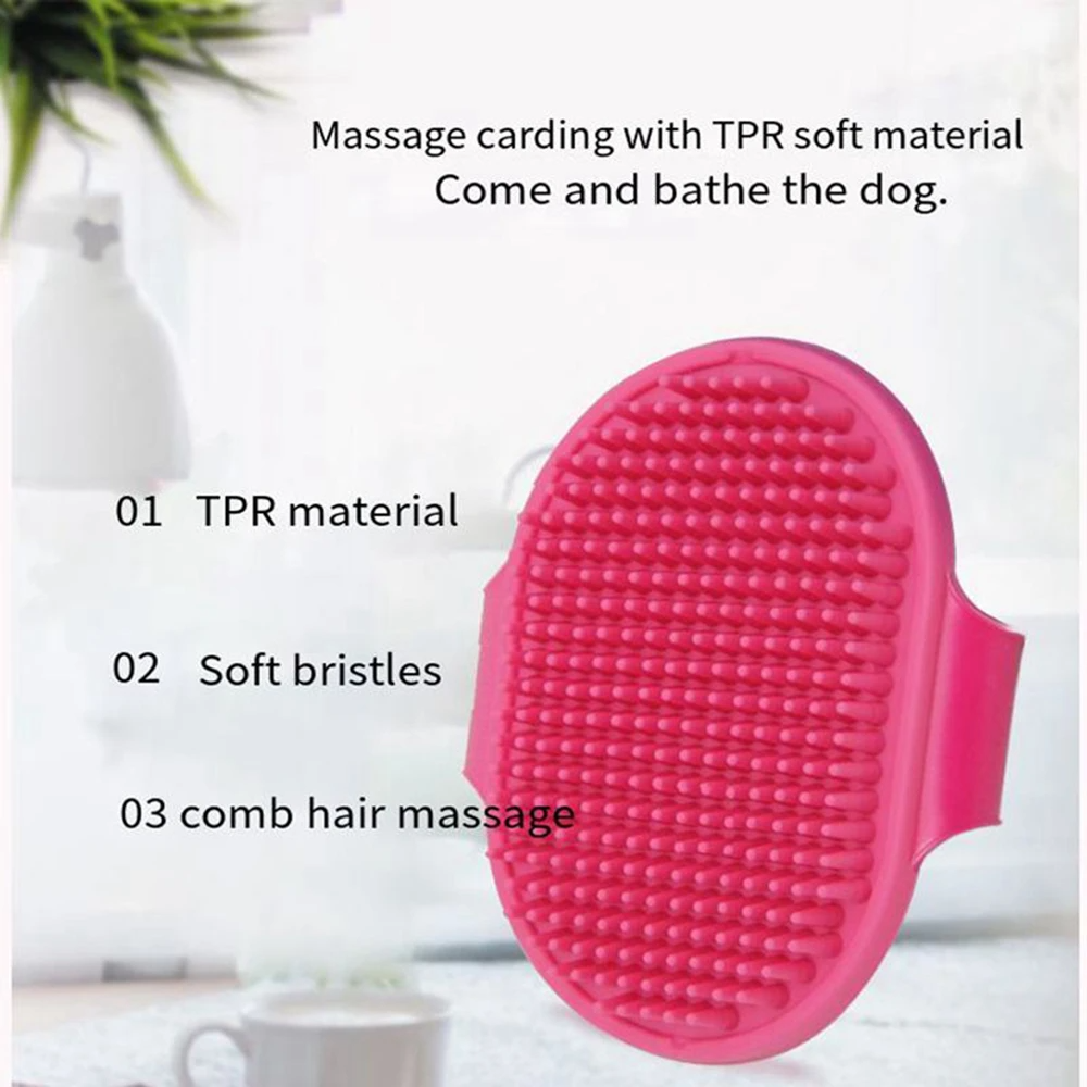 Pet Cleaning Brush Dog Cats Ba - مراجعة Rubber Glove Cleaning وسعره