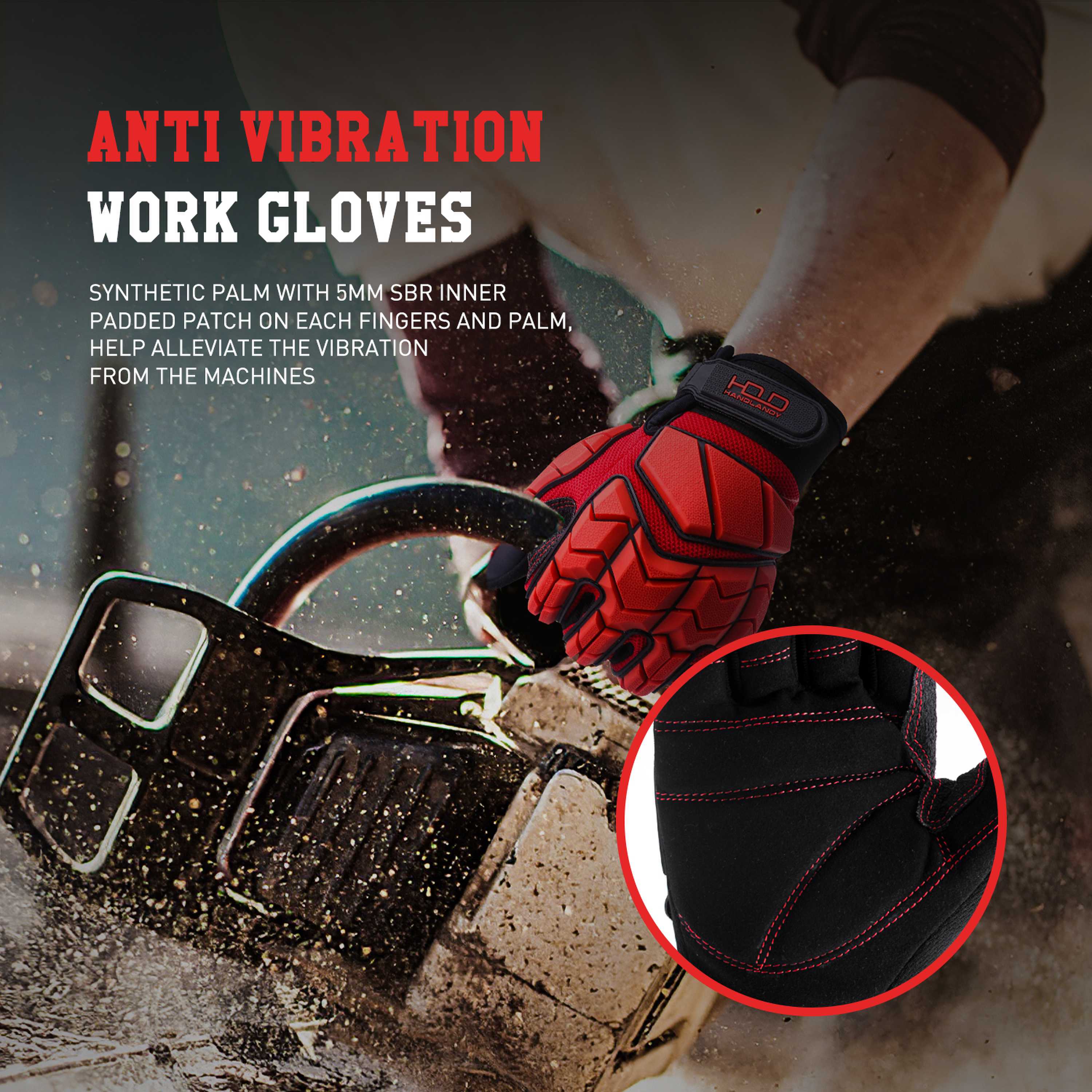 HANDLANDY Anti Vibration Work  - مراجعة Work Glove Impact وسعره
