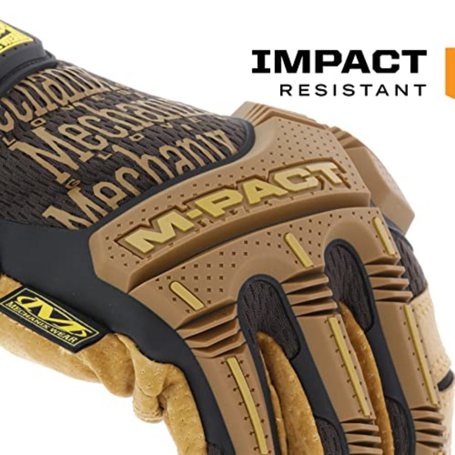 M-Pact Leather Gloves - Leathe - مراجعة Work Glove Impact وسعره