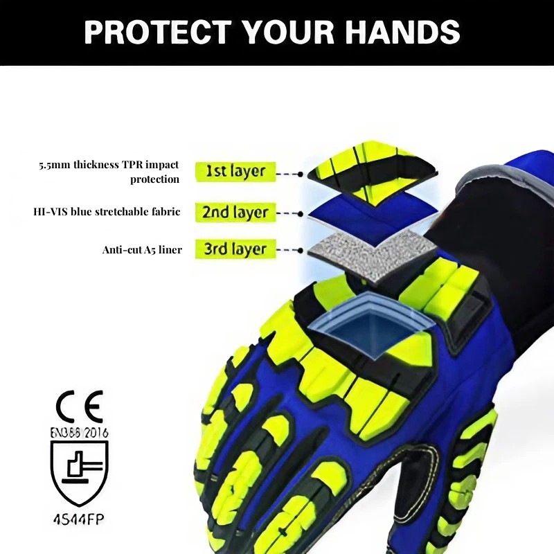 XYEHS ANSI CUT A5 Rescue Extri - مراجعة Work Glove Impact وسعره