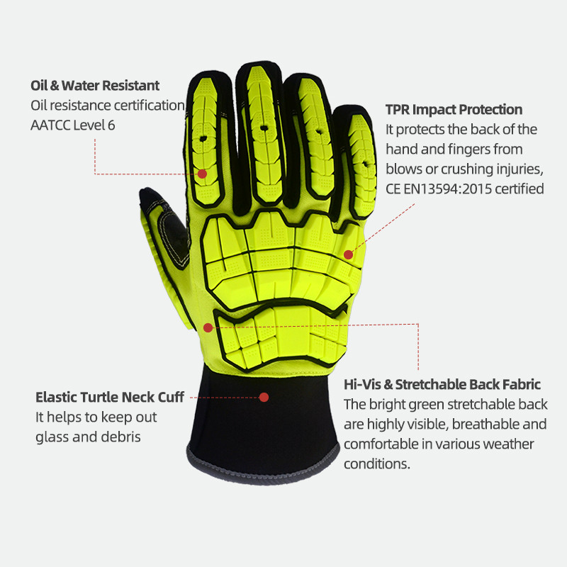 XYEHS ANSI CUT A5 Rescue Extri - مراجعة Work Glove Impact وسعره