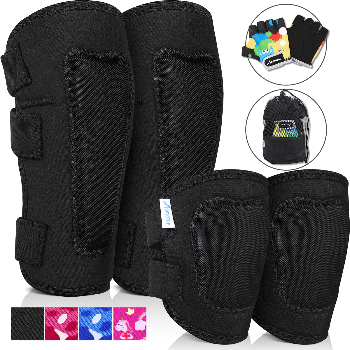 MOVTOTOP Protective Gear Set K - مراجعة Cycling Glove Padded وسعره