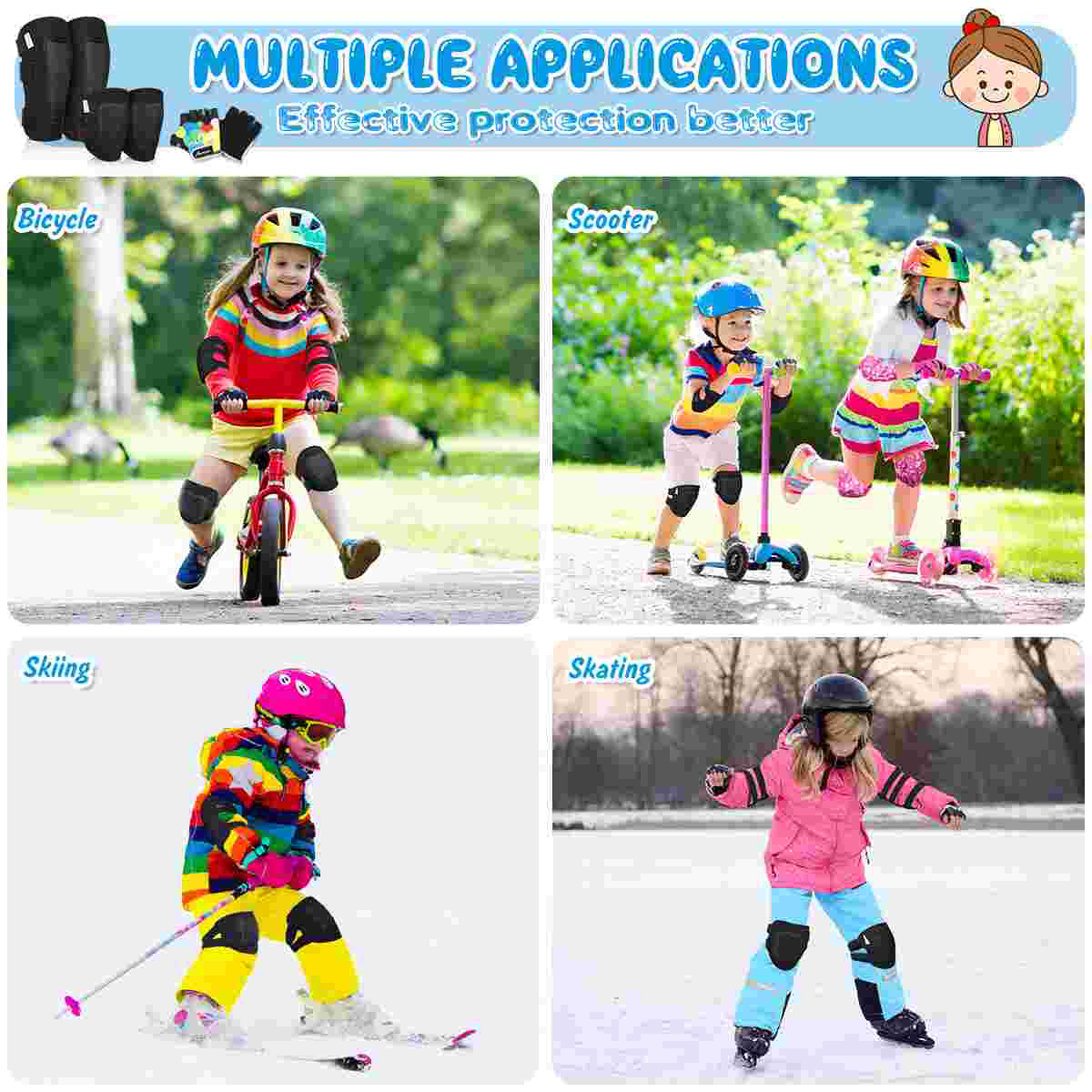 MOVTOTOP Protective Gear Set K - مراجعة Cycling Glove Padded وسعره
