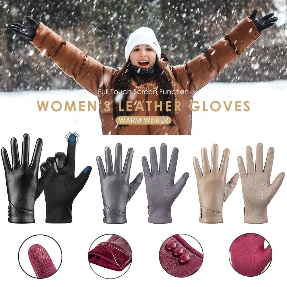 Women Gloves Touch Screen Wool - مراجعة Wool Glove Lined وسعره