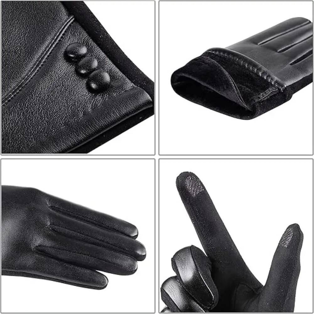 Women Gloves Touch Screen Wool - مراجعة Wool Glove Lined وسعره
