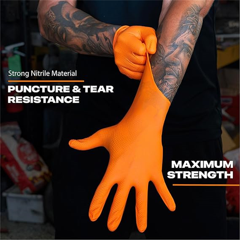 8mil Heavy Duty Industrial Ora - مراجعة Nitrile Mechanic Glove وسعره