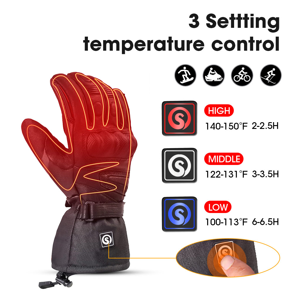 Snow Deer Winter Electric Heat - مراجعة Heat Resistant Glove وسعره