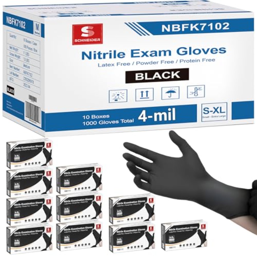 Schneider Nitrile Exam Gloves, - مراجعة Exam Glove Nitrile وسعره