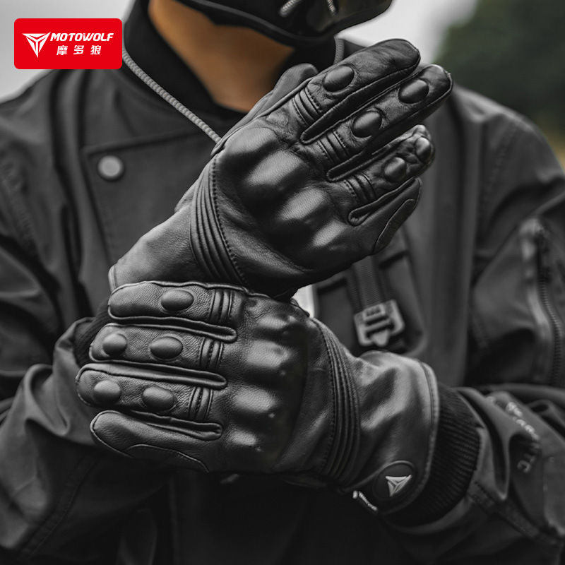 Winter Motorcycle Gloves for M - مراجعة Motorcycle Glove Knuckle وسعره