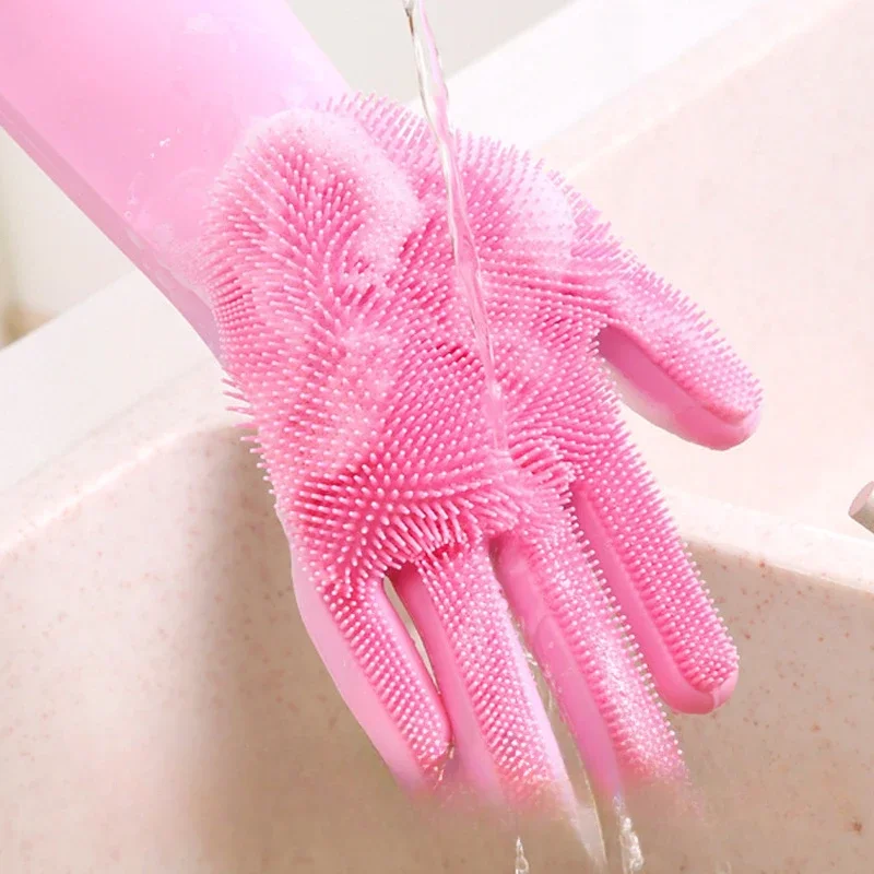 1 Pair Reusable Dishwashing Gl - مراجعة Rubber Glove Cleaning وسعره