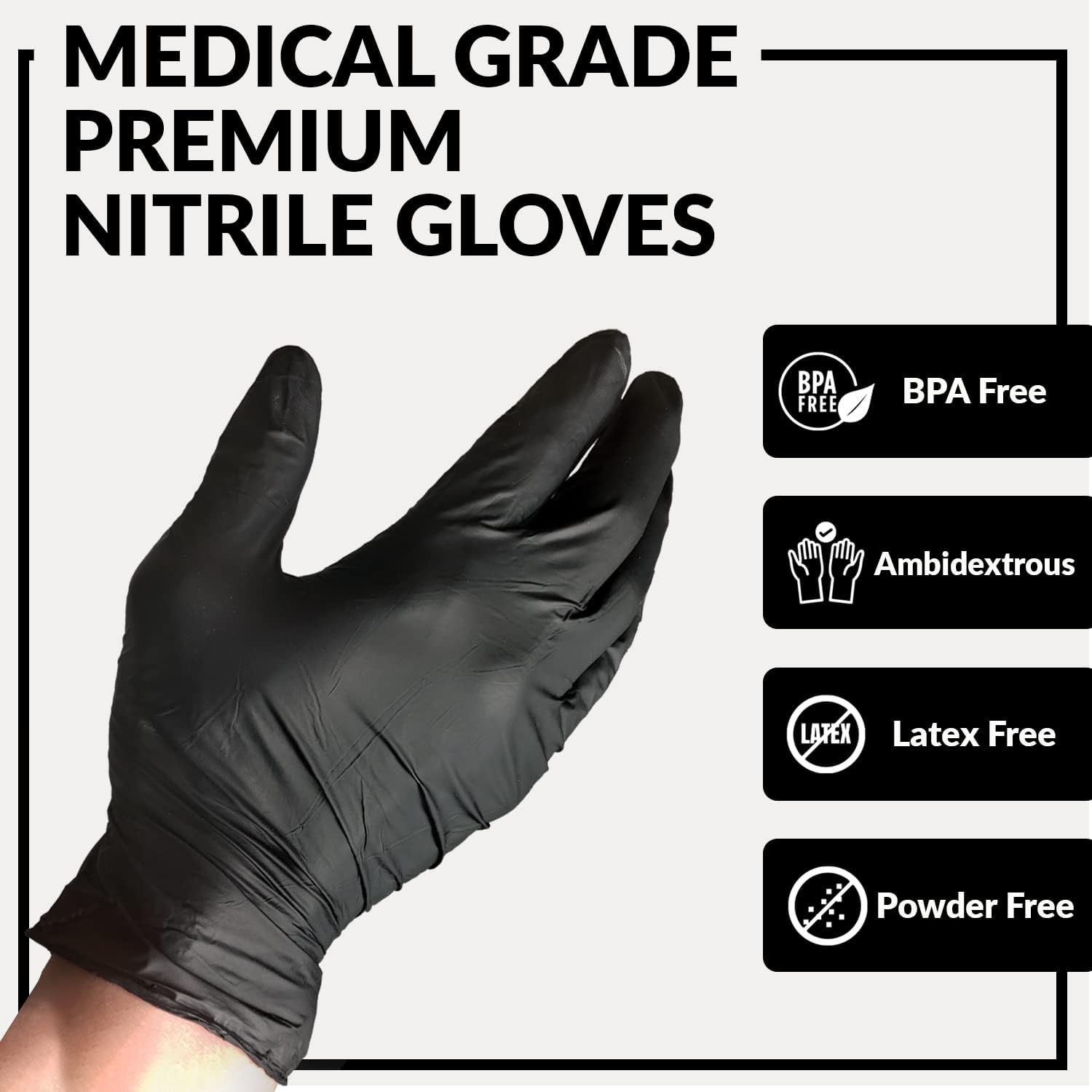 Nitrile Exam Gloves - Medical  - مراجعة Exam Glove Nitrile وسعره