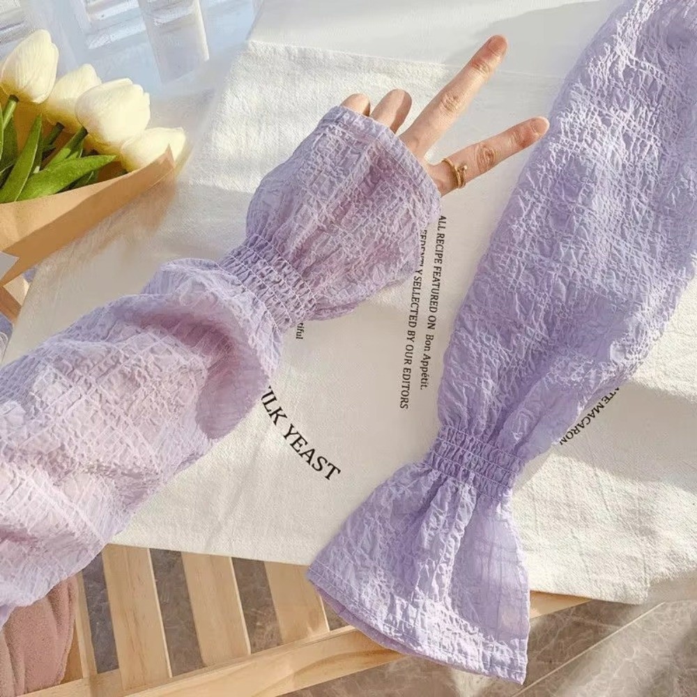 Fashion Lace Mesh Sun Protecti - مراجعة Fingerless Glove Knit وسعره