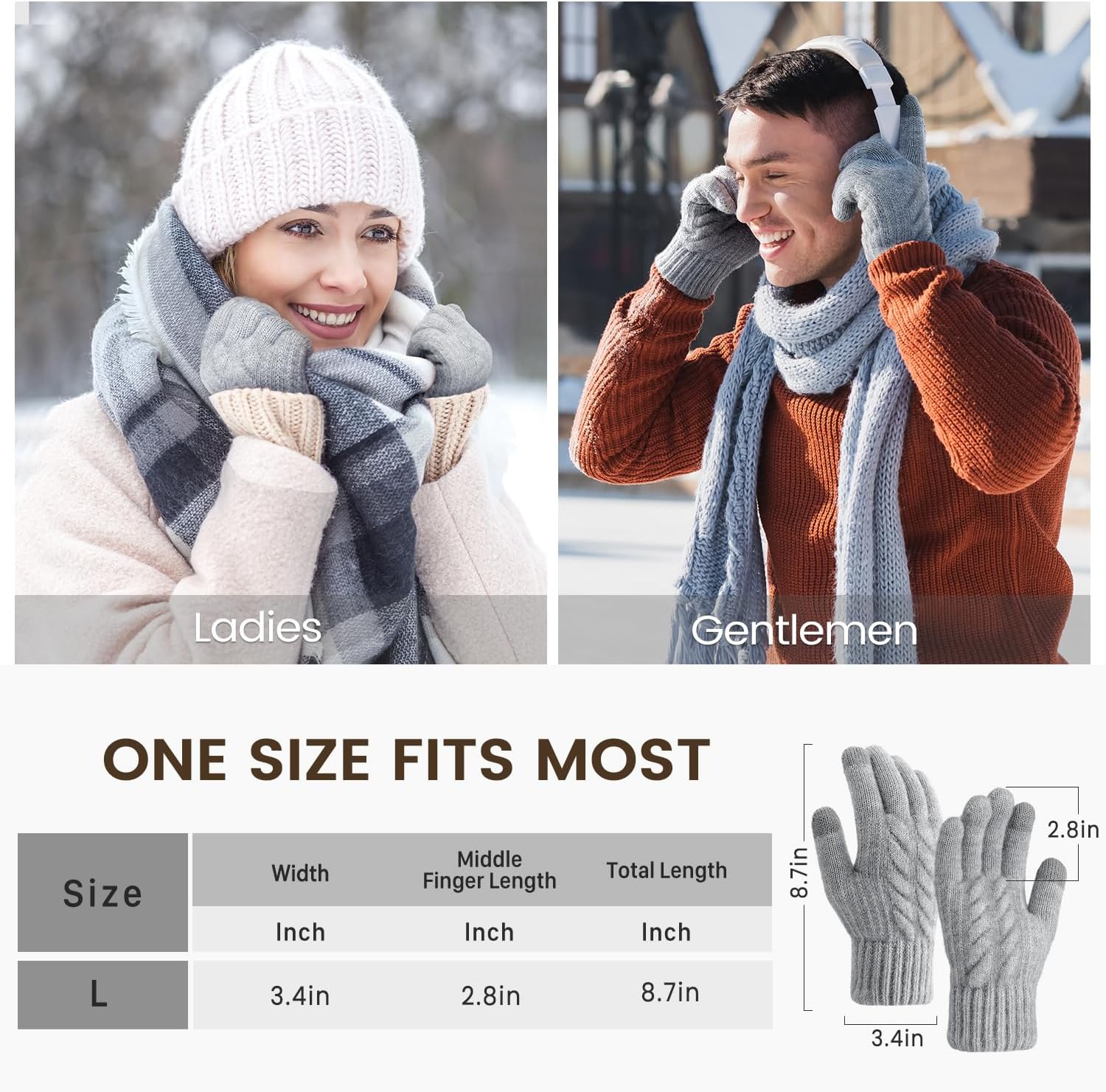 Winter Gloves – Thick Wool Fle - مراجعة Winter Glove Insulated وسعره