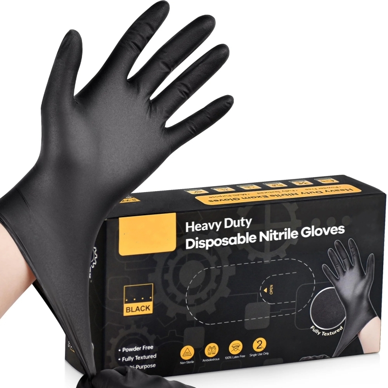 20PCS Black Disposable Nitrile - مراجعة Latex Disposable Glove وسعره