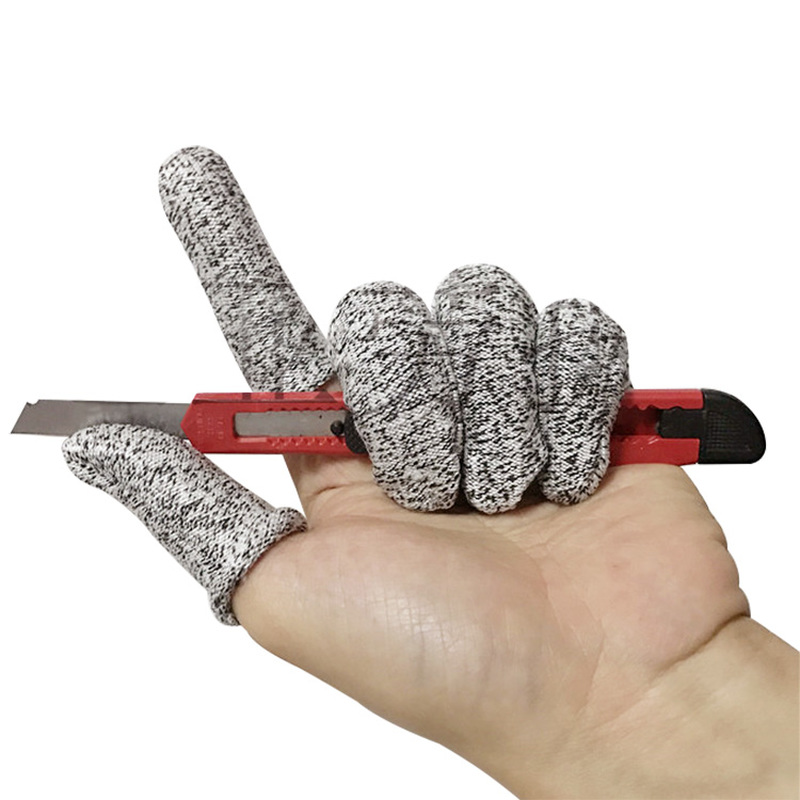 5pcs!  Anti-cut Finger Cots Le - مراجعة Cut Resistant Glove وسعره