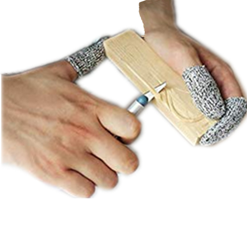 5pcs!  Anti-cut Finger Cots Le - مراجعة Cut Resistant Glove وسعره