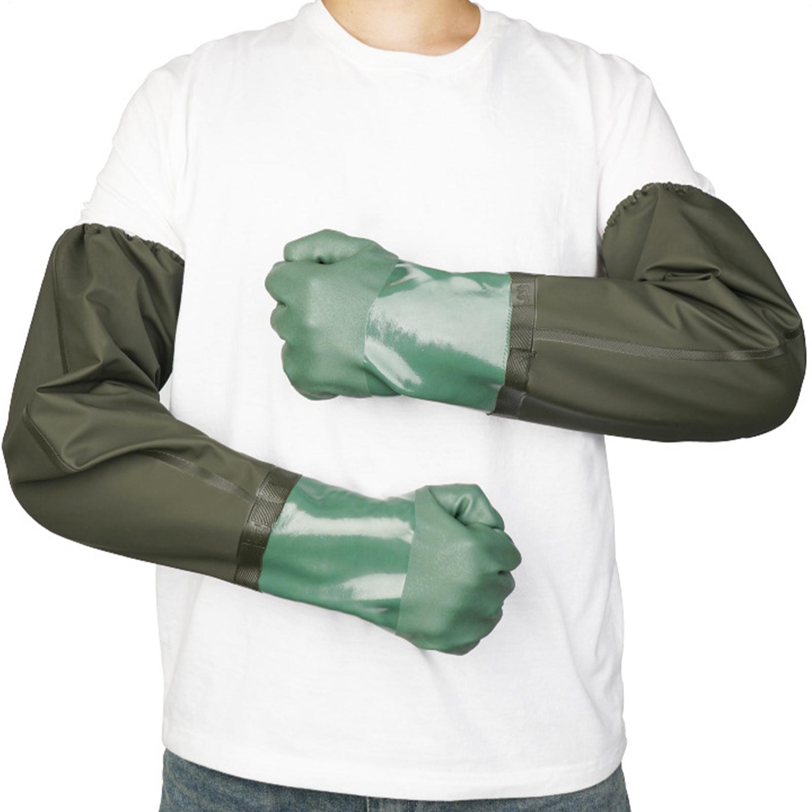 Waterproof Rubber Gloves Long  - مراجعة Rubber Glove Cleaning وسعره