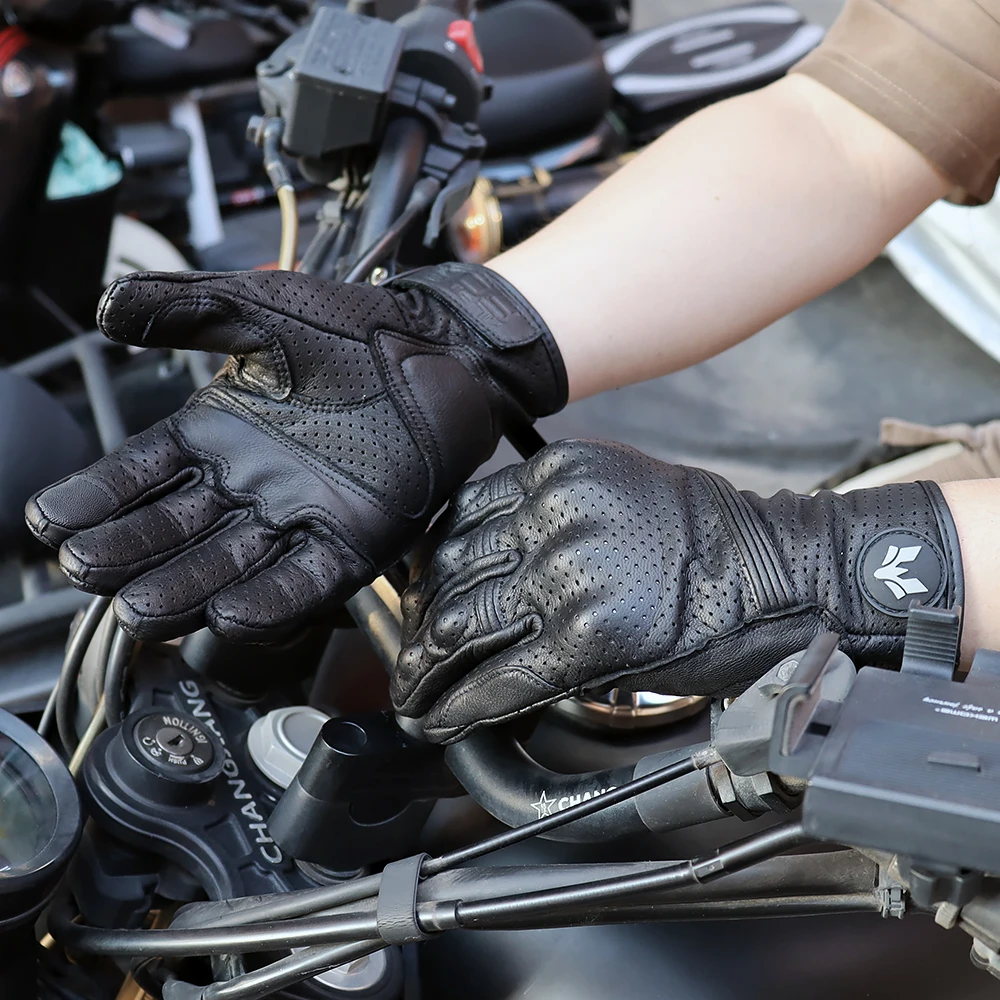 Unisex Vintage Leather Motorcy - مراجعة Motorcycle Glove Knuckle وسعره