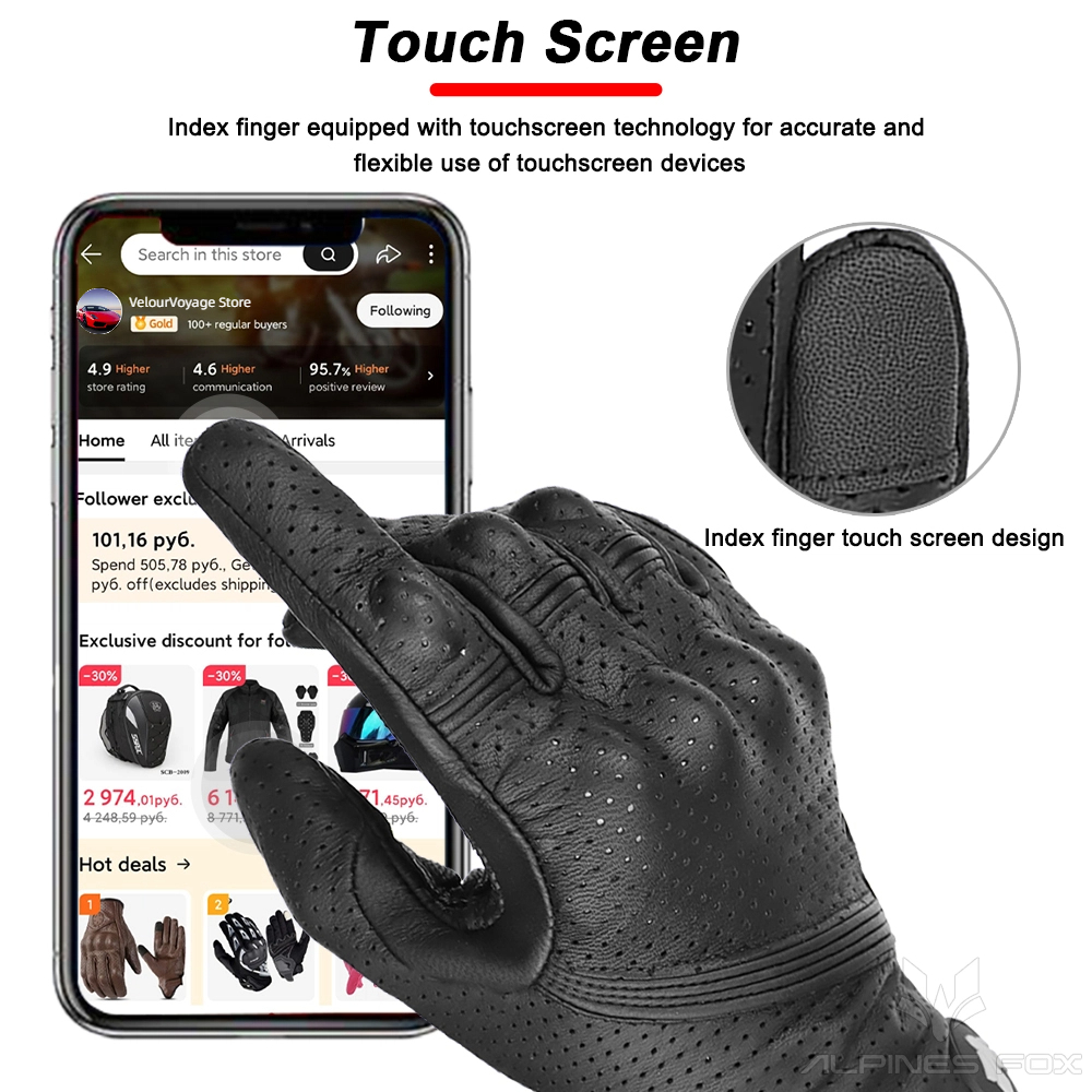 Unisex Vintage Leather Motorcy - مراجعة Motorcycle Glove Knuckle وسعره