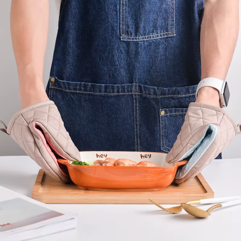 1PCS Thickened Heat Insulation - مراجعة Oven Mitt Silicone وسعره