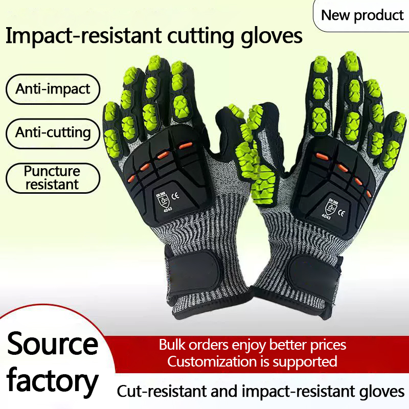 HPPE anti-cutting gloves, TPR  - مراجعة Cut Resistant Glove وسعره