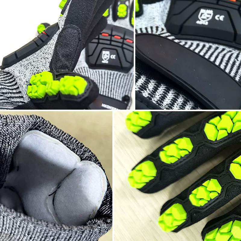 HPPE anti-cutting gloves, TPR  - مراجعة Cut Resistant Glove وسعره