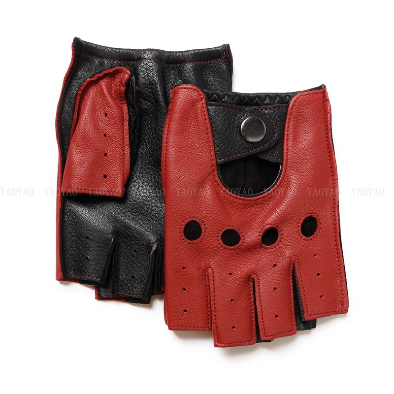 Spring Male100% Pure Real Leat - مراجعة Leather Driving Glove وسعره