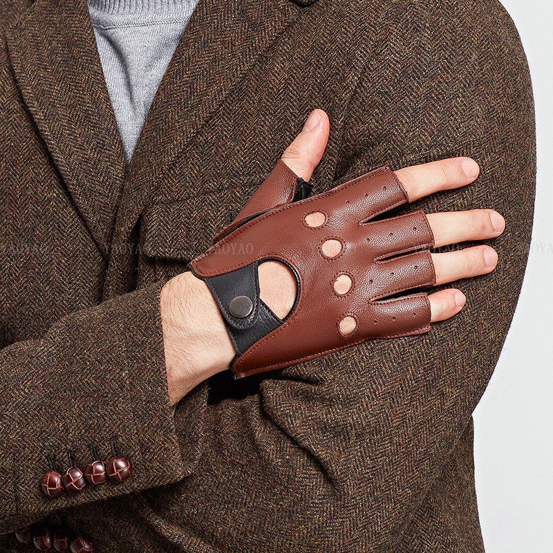 Spring Male100% Pure Real Leat - مراجعة Leather Driving Glove وسعره
