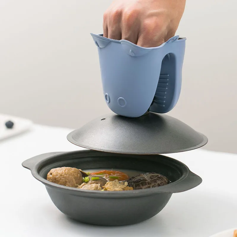 Thickened High-Temperature Res - مراجعة Oven Mitt Silicone وسعره