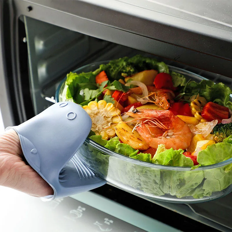 Thickened High-Temperature Res - مراجعة Oven Mitt Silicone وسعره