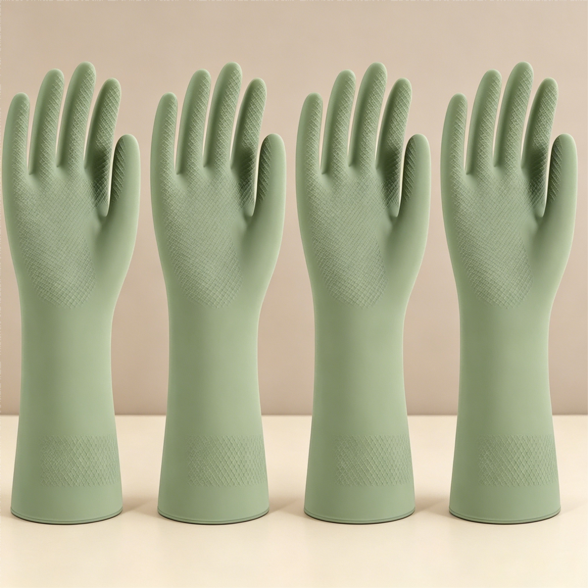 4 Pairs Reusable Rubber Dishwa - مراجعة Dish Glove Rubber وسعره