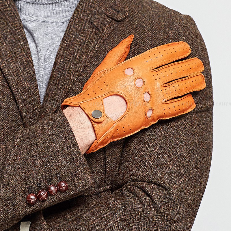 Fashion Accessories Male Sprin - مراجعة Leather Driving Glove وسعره