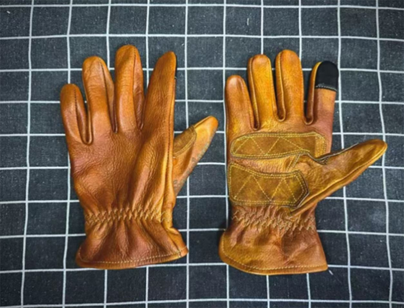 Handmade Genuine Leather Retro - مراجعة Motorcycle Glove Knuckle وسعره