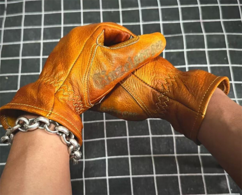 Handmade Genuine Leather Retro - مراجعة Motorcycle Glove Knuckle وسعره